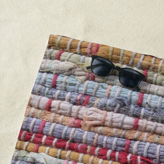 古いラッグラグ ビーチタオル (インサイチュ)