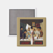 古いランドリールームの看板 マグネット (正面/裏面)