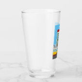 古いリスボンの家に猫と黄色のトラム タンブラーグラス (右)