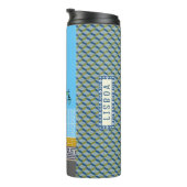 古いリスボンの家に猫と黄色のトラム タンブラー (回転右)