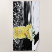 古いリンゴ ビーチタオル (正面)