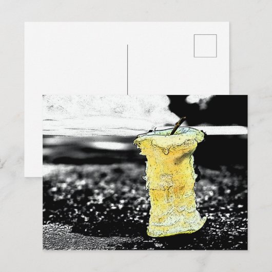 古いリンゴ ポストカード (正面/裏面)