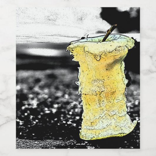 古いリンゴ ワインラベル (シングルラベル)