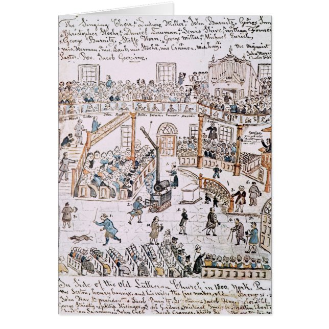 古いルター派教会の中、ヨーク郡1800年 (正面)
