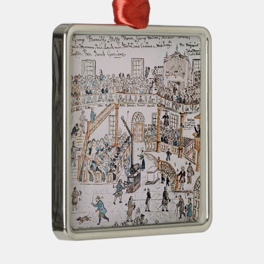 古いルター派教会の中、ヨーク郡1800年 メタルオーナメント (右)