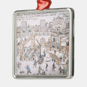 古いルター派教会の中、ヨーク郡1800年 メタルオーナメント (左)