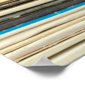 古いレコードのカートンのカバーをパイレレコードに積み重ね, vi ポスター (角)