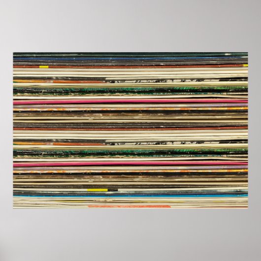 古いレコードのカートンのカバーをパイレレコードに積み重ね, vi ポスター (正面)