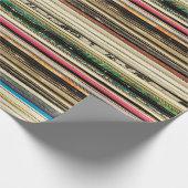 古いレコードのカートンのカバーをパイレレコードに積み重ね， vi ラッピングペーパー (角)