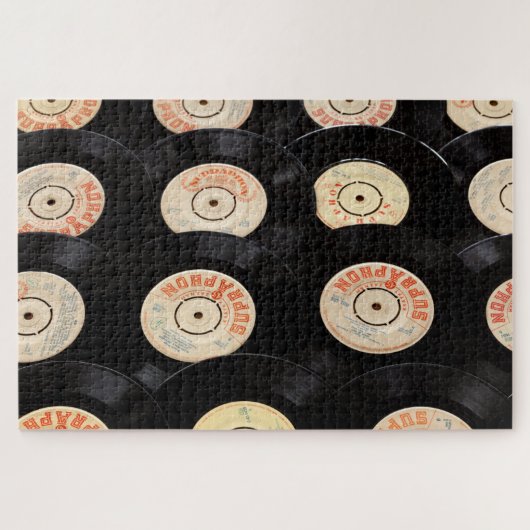 古いレコードパズル ジグソーパズル (横)
