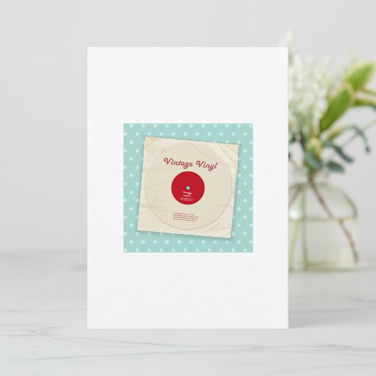 古いレコード招待状 招待状