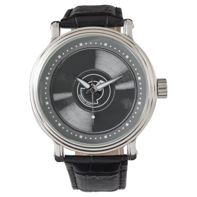 古いレコード 腕時計 (正面)