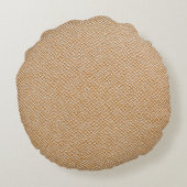 古いレザーテクスチャ裏地レザー、テクスチャ、アニメーション ラウンドクッション (裏面)