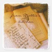 古いレシピスクエア スクエアシール (正面)