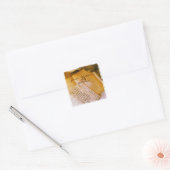 古いレシピスクエア スクエアシール (封筒)