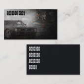 古いレトロな筋肉クラシック車 名刺 (正面/裏面)