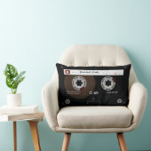 古いレトロの音楽カセットMixTape ランバークッション (椅子)