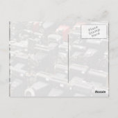 古いレトロカメラを並べる ポストカード (裏面)