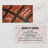 古いレトロバスケットボールの自動監督 名刺 (正面/裏面)