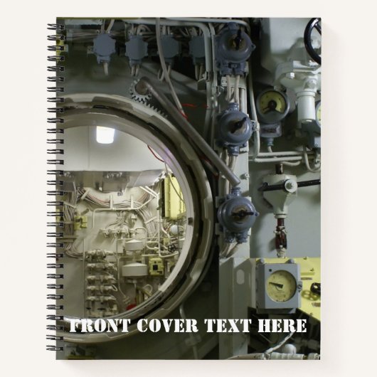 古いレトロ潜水艦 ノートブック (正面)