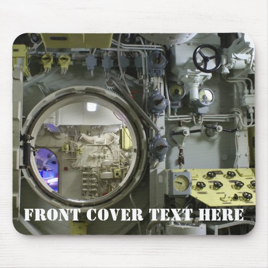 古いレトロ潜水艦 マウスパッド (正面)