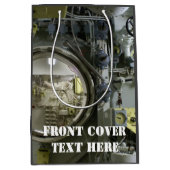 古いレトロ潜水艦 ミディアムペーパーバッグ (正面)