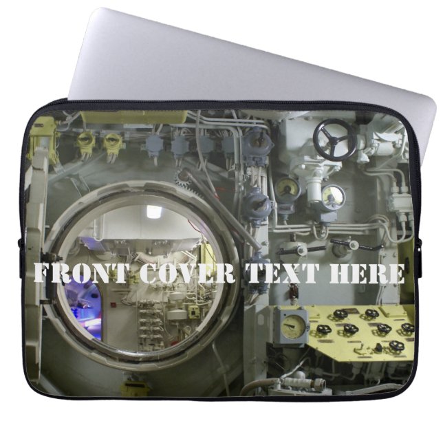 古いレトロ潜水艦 ラップトップスリーブ (正面)