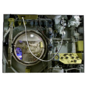 古いレトロ潜水艦 ラージペーパーバッグ (裏面)