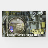 古いレトロ潜水艦 横断幕 (横)