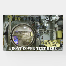 古いレトロ潜水艦 横断幕