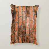 古いレンガとヴィンテージの赤いレンガの壁のテクスチャ背景 アクセントクッション (裏面(縦))