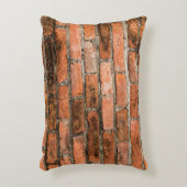 古いレンガとヴィンテージの赤いレンガの壁のテクスチャ背景 アクセントクッション (正面(垂直))