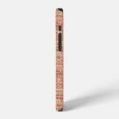 古いレンガの壁のテクスチャ iPhoneケース (左側面)