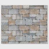 古いレンガの壁の包装紙 ラッピングペーパー (フラット)