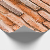 古いレンガの壁の背景とテクスチャを冷やす。 ラッピングペーパー (角)