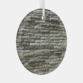 古いレンガの壁:テクスチ動揺してャ ガラスオーナメント (正面右)