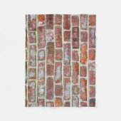 古いレンガの壁 フリースブランケット (正面)