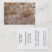 古いレンガの壁 名刺 (正面/裏面)