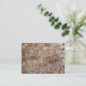 古いレンガの壁 名刺 (スタンド正面)