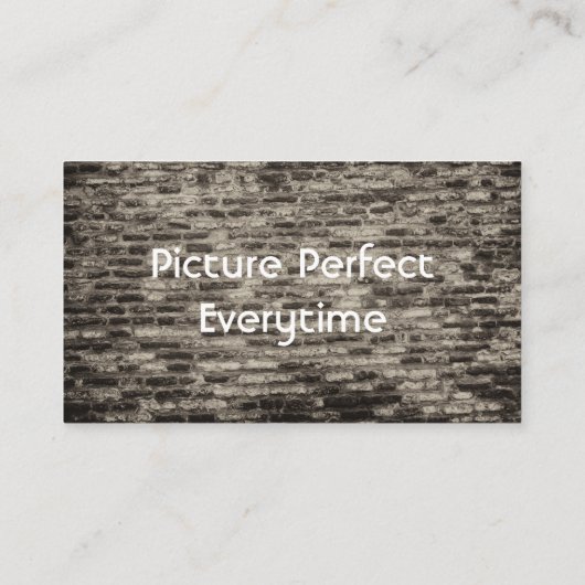 古いレンガの壁 名刺 (裏面)