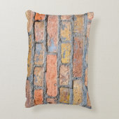 古いレンガ壁のテクスチャのバックグラウンドアーキテクチャ、バック アクセントクッション (裏面(縦))