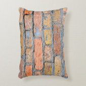 古いレンガ壁のテクスチャのバックグラウンドアーキテクチャ、バック アクセントクッション (正面(垂直))