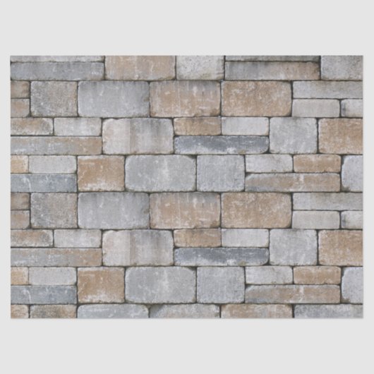 古いレンガ壁ティッシュペーパー 薄葉紙 (正面)