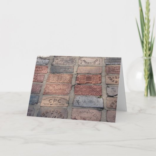 古いレンガ カード (正面)