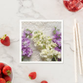 古いレースのフレッシュライラック スタンダードカクテルナプキン (インサイチュ)