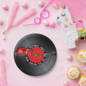 古いロッカーの男のギターの記録第40誕生会 ペーパープレート (パーティー)