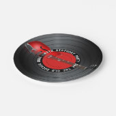 古いロッカーの男のギターの記録第45誕生会 ペーパープレート (アングル)