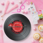 古いロッカーの男のギターの記録誕生会 ペーパープレート (パーティー)