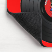 古いロッカーの男のレコードのマウスパッド マウスパッド (コーナー)