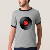 古いロッカーの男のレコードのTシャツ Tシャツ (正面)